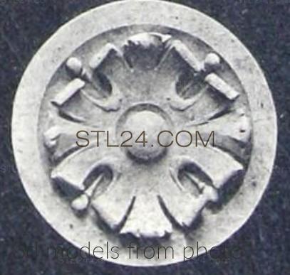 Розетки (ROSETTE_0546 -  | 3D model 3DSMAX / OBJ / STL) 3D модель для ЧПУ станка